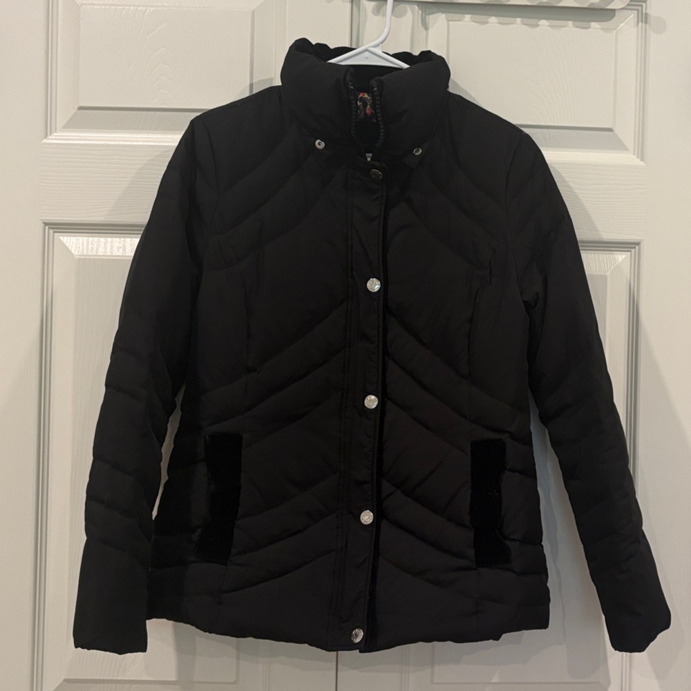 Betsy Johnson Black Quilted Jacket